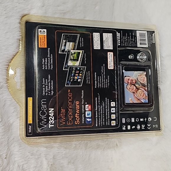 Vintage Vivitar 12 Mega Pixels Optical 3x Zoom Vivicam T324N - Picture 5 of 5